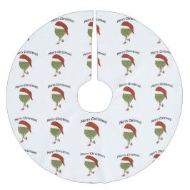 Frohe Weihnachten! Running Artichoke Polyester Weihnachtsbaumdecke