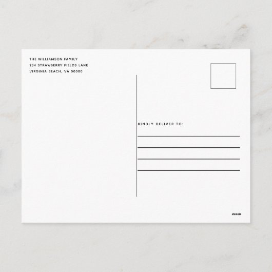 Frohe Weihnachten Rustic Holiday Wreath Kraft Card (Rückseite)