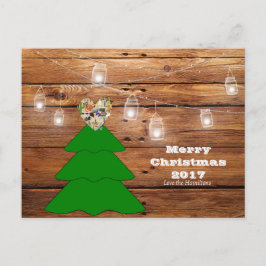 Frohe Weihnachten Rustic Texas Postcard
