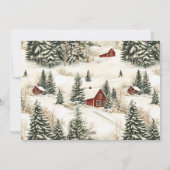 Frohe Weihnachten Rustic Woodland Familie Foto (Rückseite)