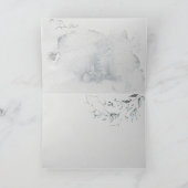 Frohe Weihnachten Rustic Woodsy Watercolor Wreath Karte (Innenseite)