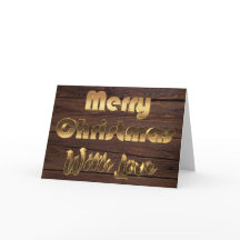 Frohe Weihnachten Rustikal Brown Holzzaun Foto