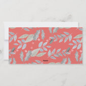 Frohe Weihnachten Rustikale Flora 3 Foto Collage (Rückseite)