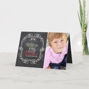 Frohe Weihnachten Rustikale Kreidetafel Mistelzwei