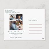 Frohe Weihnachten rustikale moderne Blumenwelt 4 F (Rückseite)