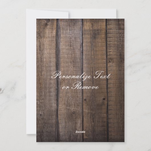 Frohe Weihnachten Rustikale Niedliche goldene Rahm (Rückseite)