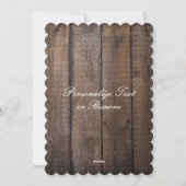 Frohe Weihnachten Rustikale Niedliche Rahmen hinzu (Rückseite)