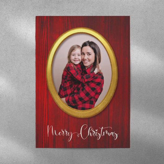 Frohe Weihnachten Rustikale Niedliche Rahmen hinzu