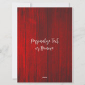 Frohe Weihnachten Rustikale Niedliche Rahmen hinzu (Rückseite)