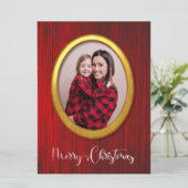 Frohe Weihnachten Rustikale Niedliche Rahmen hinzu (Stehend Vorderseite)