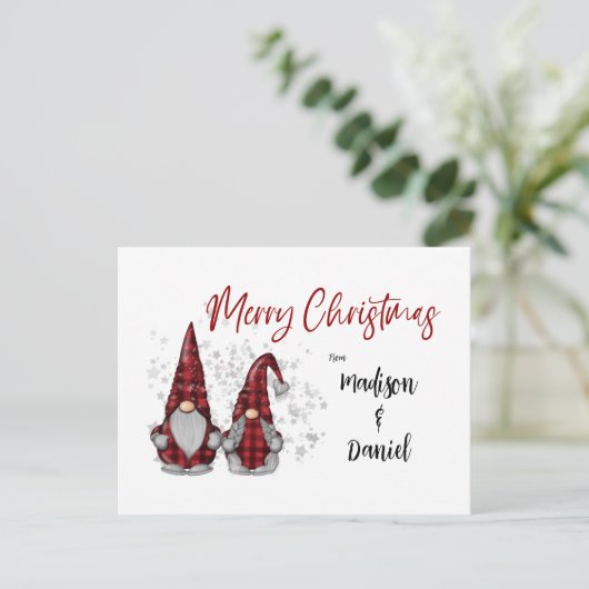 Frohe Weihnachten Rustikale Nomaden in Red Buffalo (Stehend Vorderseite)