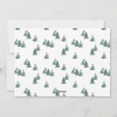 Frohe Weihnachten Rustikale Pines Fünf Foto (Rückseite)