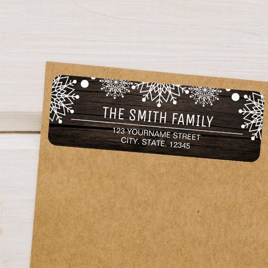 Frohe Weihnachten | Rustikale Schneeflocken aus Ba