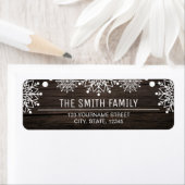 Frohe Weihnachten | Rustikale Schneeflocken aus Ba (Insitu)