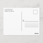 Frohe Weihnachten Rustikale Sterne und Lichter auf Postkarte (Rückseite)