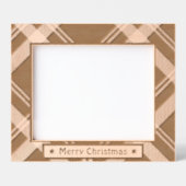 Frohe Weihnachten rustikale Weihnachtsfeier Foto a Geätzte Rahmen (Vorderseite)