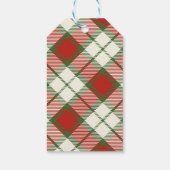 Frohe Weihnachten Rustikaler Pine Holiday Geschenkanhänger (Rückseite)