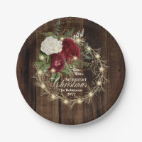 Frohe Weihnachten - Rustikaler Woodsy Lighted Kran