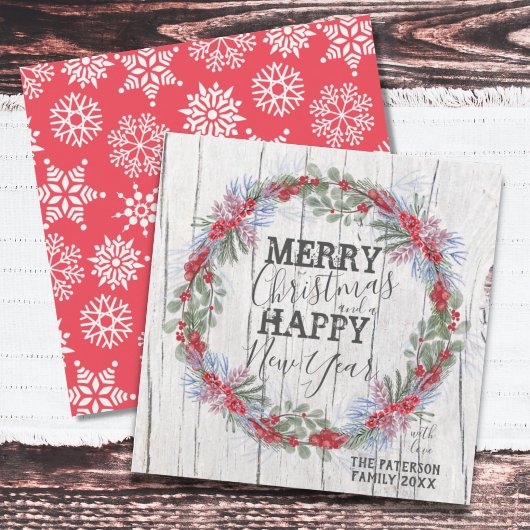 Frohe Weihnachten Rustikales Bauernhaus Wreath Hol