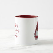 Frohe Weihnachten Rustikales Gnome in Red Buffalo Tasse (Zentrum)