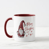 Frohe Weihnachten Rustikales Gnome in Red Buffalo Tasse (Links)