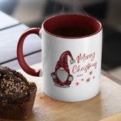 Frohe Weihnachten Rustikales Gnome in Red Buffalo  Tasse