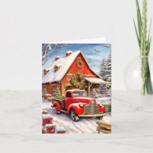 Frohe Weihnachten Rustikales Landhaus