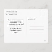 Frohe Weihnachten Rustikales Red Buffalo Kariertes (Rückseite)