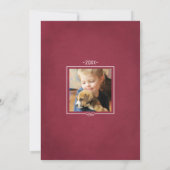 Frohe Weihnachten Rustikales Rotes Foto (Rückseite)