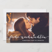 Frohe Weihnachten Rustikales Script Weihnachtsfest (Vorderseite)