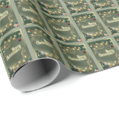 Frohe Weihnachten Sage Geschenkpapier (Rolleneckpunkt)