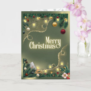 Frohe Weihnachten Sage Karte