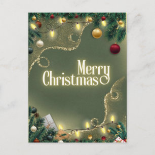 Frohe Weihnachten Sage Postkarte