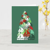 Frohe Weihnachten - Sailboat Weihnachtsbaum Karte (Gelbe Blume)