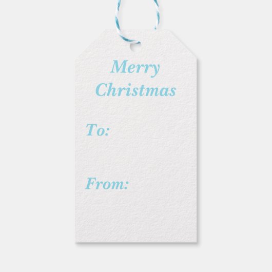 Frohe Weihnachten Samoyed mit Elf-Headband Geschenkanhänger (Rückseite)