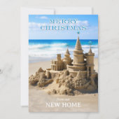 Frohe Weihnachten Sandcastle Beach New Zuhause Fot (Vorderseite)
