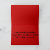 Frohe Weihnachten Sankt 2015 auf einem Motorrad (Innenseite)