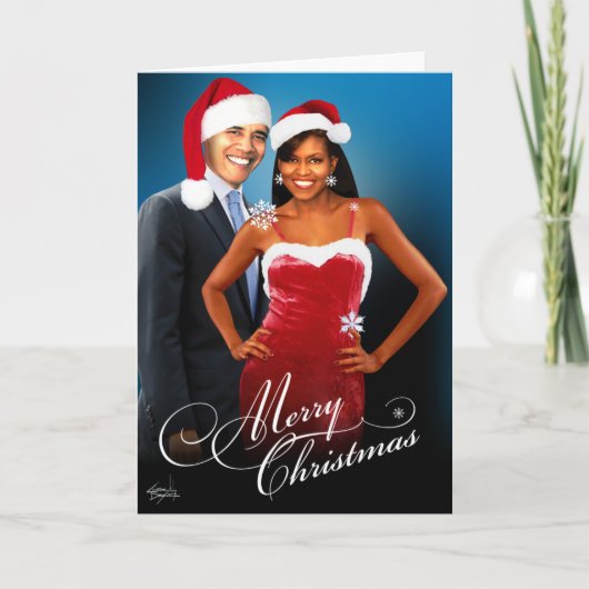 Frohe Weihnachten Sankt Barack Michelle Obama (Vorderseite)