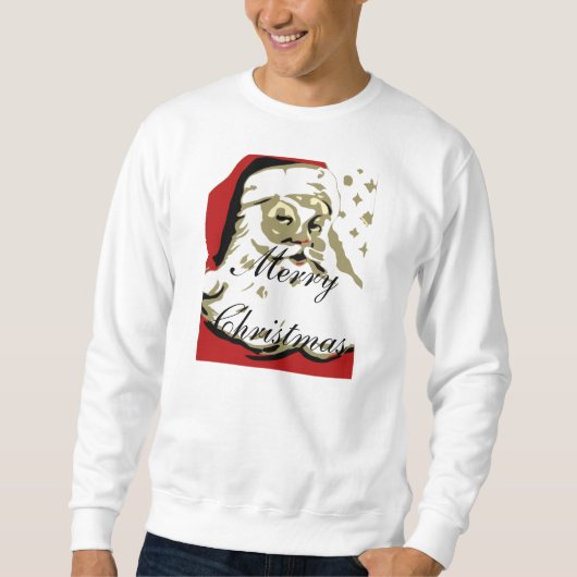 Frohe Weihnachten Sankt Sweatshirt (Vorderseite)