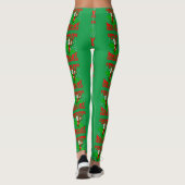 Frohe Weihnachten Santa biden kamala harris dinosa Leggings (Rückseite)