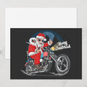 Frohe Weihnachten Santa Biker (Vorne/Hinten)