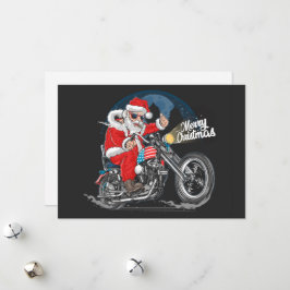 Frohe Weihnachten Santa Biker