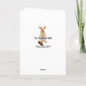 Frohe Weihnachten Santa Chickadee (Rückseite)
