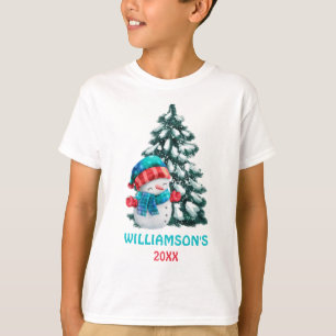 Frohe Weihnachten Santa Claus Say Personalisiert T-Shirt