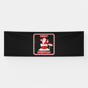 Frohe Weihnachten Santa Collection 2.5x8 Vinyl Banner