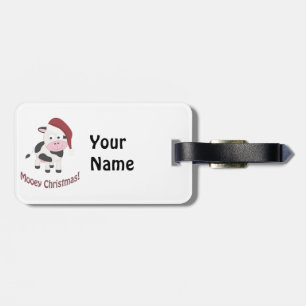 Frohe Weihnachten! Santa Cow Gepäckanhänger