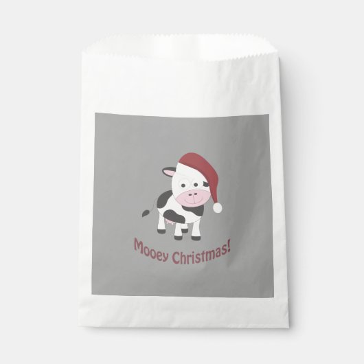 Frohe Weihnachten! Santa Cow Geschenktütchen (Vorderseite)