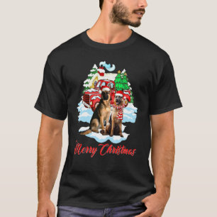 Frohe Weihnachten Santa Deutscher Schäferhund Weih T-Shirt