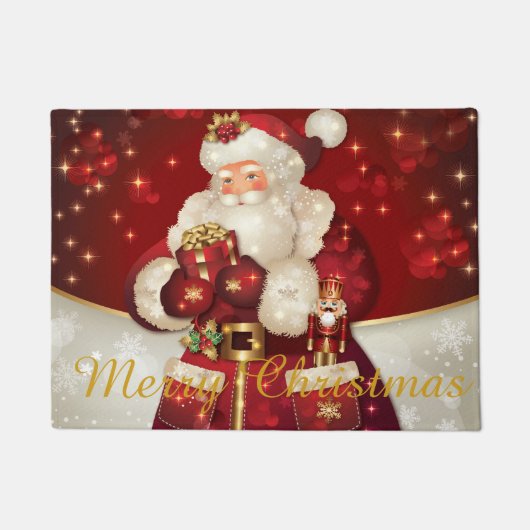 Frohe Weihnachten Santa Doormat Fußmatte (Vorderseite)