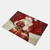 Frohe Weihnachten Santa Doormat Fußmatte (Schrägansicht)